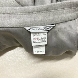 ●GIANNI VERSACE ジャンニ ヴェルサーチ テーラードジャケット シングル イタリア製 カシミヤ混 グレー系 サイズ54 メンズ 0.73kg●の画像7