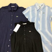 ■LACOSTE ラコステ ワンピース 3点 まとめ売り タグ付き含む 黒/水色/ネイビー ファブリカ カジュアル 中古卸 /0.94kg■_画像2