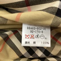 ■美品 80s Burberry's バーバリーズ トレンチコート 綿 ノバチェック 古着 ヴィンテージ メンズ サイズ92-170-5 ベージュ微光沢/1.32kg■_画像8