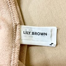 ★タグ付き LILY BROWN リリーブラウン ボディースーツ トップス サイズ F ピンクベージュ レオタード シースルー ラメ ダンス 0.2kg★_画像9