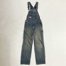 ●Wrangler ラングラー デニム オーバーオール オールインワン つなぎ BLUE BELL コットン ブルー系 サイズS(28) メンズ 0.91kg●_画像1