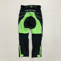 ●MONSTER ENERGY モンスターエナジー ライディングジャケット パンツ バイクウェア 2点 サイズM ブラック/グリーン メンズ 1.88kg●_画像5