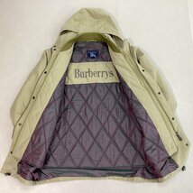 ■良品 80s Burberry's バーバリーズ モッズコート 綿ポリ キルトライナー着脱可 古着 ヴィンテージ 日本製 サイズLL ベージュ/1.32kg■_画像5