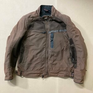 *KOMINE Komine 07-553lai DIN g jacket bike wear Brown size XL CE protect Biker outer tea 1.35kg*