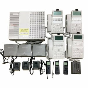 *NTT East Japan business phone set sale . equipment N1S-ME-(E1) telephone machine A1-(18)STEL-(2)(W) 4 pcs communication equipment office . junk 9.65kg*