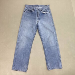 ■80s 87年製 Levi's リーバイス 501 デニムパンツ USA製 刻印524 ボタンフライ スモールe 紙パッチ ヴィンテージ メンズ W33L38/0.64kg■