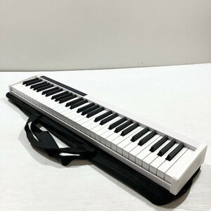 〇【ジャンク品】 Longeye BX1-61 61Key Portablu Piano ホワイト ピアノ 現状品 ff ()M/60530/6/3.45