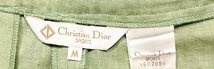 ★Vintage Christian Dior SPORTS クリスチャンディオールスポーツ ショート パンツ ミニ M 麻混 ロゴ ポケットリブ ライトグリーン 0.15kg_画像7
