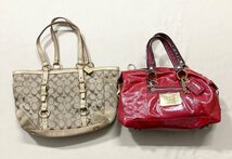 ★COACH コーチ バッグ 16点 まとめ シグネチャー レザー キャンバス トートバッグ ショルダーバッグ ハンドバッグ 等 卸 現状品 11kg★_画像2