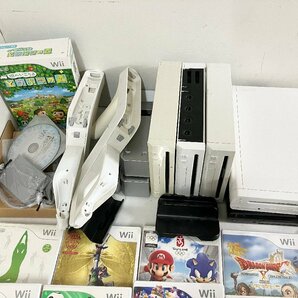 ★Wii+WiiU 本体 wii4台 wiiu本体2台 リモコン10個 Wiiuパッド3台 その他 周辺機器 ソフト パーツ 大量まとめ売り ジャンク品 19.9kg★の画像2