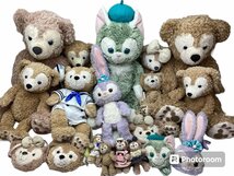 ■Disney ディズニー Duffy＆Friends ダッフィー ぬいぐるみ まとめ売り 65㎝×3体 40㎝×6体 他10個 中古品 /6.75kg■_画像1