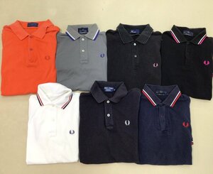 ■FRED PERRY フレッドペリー ポロシャツ 7点 まとめ売り サイズMIX UK製含む ゴルフウエア 中古卸 /1.68kg■