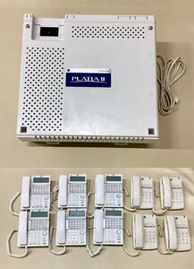 ☆saxa サクサ ビジネスホン主装置本体 PLATIAⅡ×1台 30ボタン多機能電話機 TD820(W)×6台 S38C×4台 セット まとめ売り 13.35kg☆