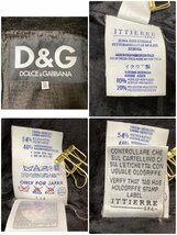 ■D&G ドルチェアンドガッバーナ セットアップ ボア ジャケット パンツ ヴィンテージ イタリア製 レディース サイズ26 40 黒/0.66kg■_画像4