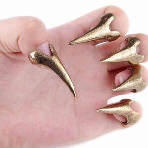 * postage 120 jpy * gothic * taste . false nails * metallic Gold 