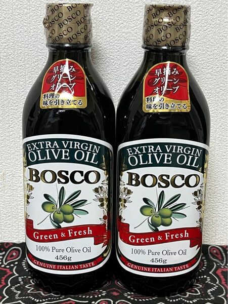 BOSCO(ボスコ) エキストラバージンオリーブオイル 456ｇ　2本