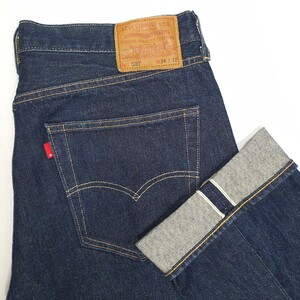 濃紺美品！米国製Levi'sリーバイス☆501リーバイスプレミアムW36ジーンズ デニムパンツ501-2546赤耳RタブブランクタブサークルRアメリカUSA