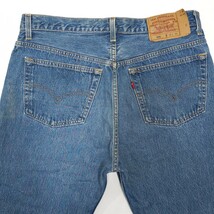 米国製 Levi'sリーバイス☆501-0115 デニムパンツ W38 ジーンズ ジーパン スモールe レギュラー 脇割 USA製 アメリカ製 ボタン裏522 メンズ_画像5