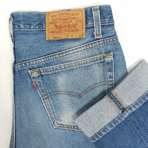 希少！米国製Levi'sリーバイス☆501xxハチマル後期87赤文字W34ジーンズ デニムパンツ ジーパン スモールe金糸脇割アメリカUSA製ボタン裏524