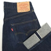 濃紺！米国製Levi'sリーバイス☆501XXヴィンテージ復刻W31ジーンズジーパンデニムパンツBIG-EビッグE赤耳ボタン裏555バレンシアUSAアメリカ_画像1