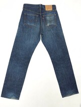 濃紺Levi'sリーバイス☆502XX 502-XXジーンズ32ヴィンテージ復刻テーパード赤耳ビッグEタロンジップBIG-Eジーパンデニムパンツ140周年記念_画像3