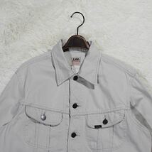 90s 希少 《Lee》 0411 WESTERNER JACKET (L) アイボリー Gジャン 日本製 美品 コットンサテン_画像2