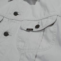 90s 希少 《Lee》 0411 WESTERNER JACKET (L) アイボリー Gジャン 日本製 美品 コットンサテン_画像9