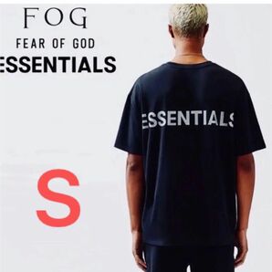 FOG ESSENTIALS エッセンシャルズ　リフレクティブ　Tシャツ　FEAR OF GOD 黒　　Sサイズ 半袖Tシャツ