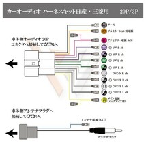 送料無料/日産20P電源/オーディオハーネス　AO5-ウイングロード_画像2