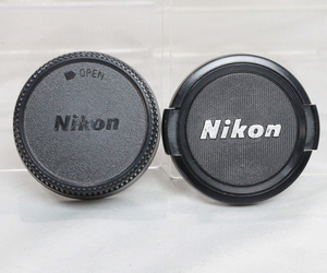 040460 【良品 ニコン】 Nikon 52mm レンズキャップ＆ LF-1 レンズリアキャップ