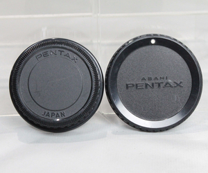 0404115 [ superior article Pentax ] PENTAX K mount lens rear cap &K mount body cap 