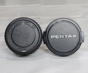 0404141 【良品 ペンタックス】 PENTAX 49mm レンズキャップ＆Kマウントレンズリアキャップ