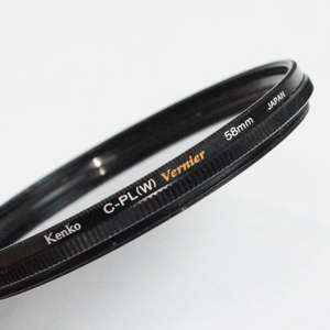 040454 【美品 ケンコー フィルター】 Kenko 58ｍｍ CIRCULAR PL(W) Vernier 薄型円偏光