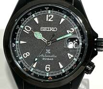 △bk-845 SEIKO セイコー プロスペックスアルピニストSBDC185 ブラックシリーズ 自動巻き 箱付き(S133-1)_画像4