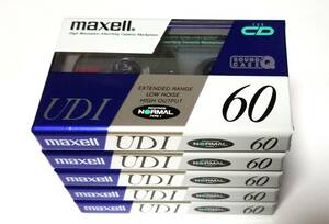 ☆希少新品未開封☆Maxell UDⅠ60_5本_音楽用カセットテープ_ノーマル_マクセル