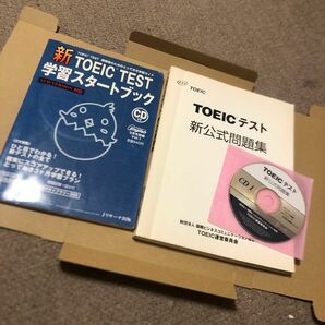 TOEICテスト新公式問題集 ※表紙カバー無し、新トイックテスト　学習スタートブック　CD付き　CD未開封※書き込み多数有り