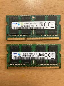 SAMSUNG ノートパソコン用メモリー　DDR3L 8GB×2枚　計16GB 動作確認済