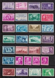 ! America * commemorative stamp 1944~1947 year unused /NH 29 kind......