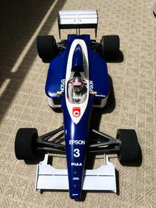 貴重　ビンテージ京商1/8F1 ティレル019 FORD (風) ボディ.3mm厚ジュラルミンワンピースカスタムシャーシ装備 ワンオフマシン。　