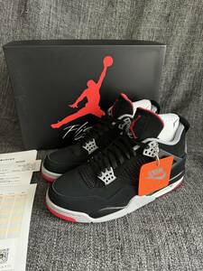  Air Jordan 4 Retro Bred 2019 308497-060 26.5cm US 8.5 Nike エアジョーダン４ブレッド ナイキ