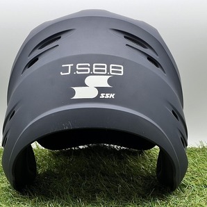 【050204】SSK エスエスケイ 一般用 軟式 両耳付き 打者用ヘルメット マットネイビー 艶消しタイプ Oサイズ H2100M 実地未使用品 40412S08の画像5