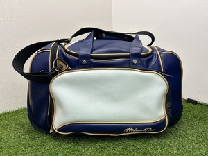 [051707]MizunoPro Mizuno Professional Baseball second bag middle bag shoulder bag approximately 46L 2DB-101 pastel navy × white 40426S03