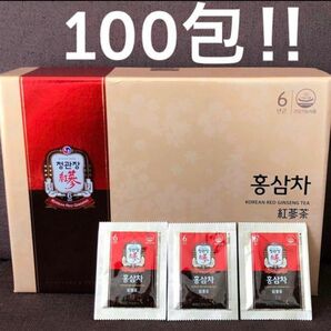 【正官庄】紅蔘茶 100包 6年根 高麗人参茶