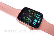 送料無料 Apple Watch 代替品 2.0インチ 大画面 スマートウォッチ 音楽 多機能 Watch8 健康 スポーツ 防水 血中酸素 血圧 iphone ピンク_画像9