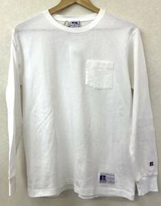 RUSSELL ATHLETIC　ロングTシャツ　ホワイト　メンズ　サイズS　JUB-320