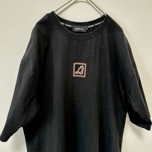 【カンゴール】 半袖Tシャツ 黒/ブラック Lサイズ 人気商品 シンプル　メンズ レディース トップス　カットソー