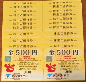 天狗 テンアライド　株主優待券 10,000円分