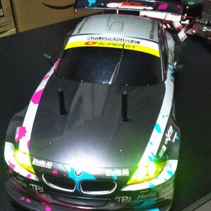 タミヤ 1/10 RCカースペアパーツ 初音ミク Studie GLAD BMW Z4 ボディのみ（LEDライトユニット付き）