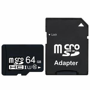 MicroSD カード【CNEVISION】Micro SD高耐久 マイクロ SD カード SDXC SDHC ドライブレコーダー向け UHS-1U3 V30 SDアダプター付 (64GB)