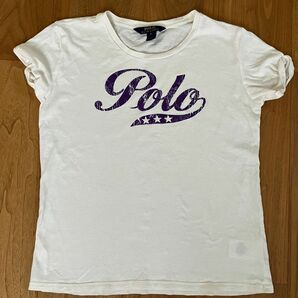POLO Ralph Lauren　ポロラルフローレン　Tシャツ　白　紫